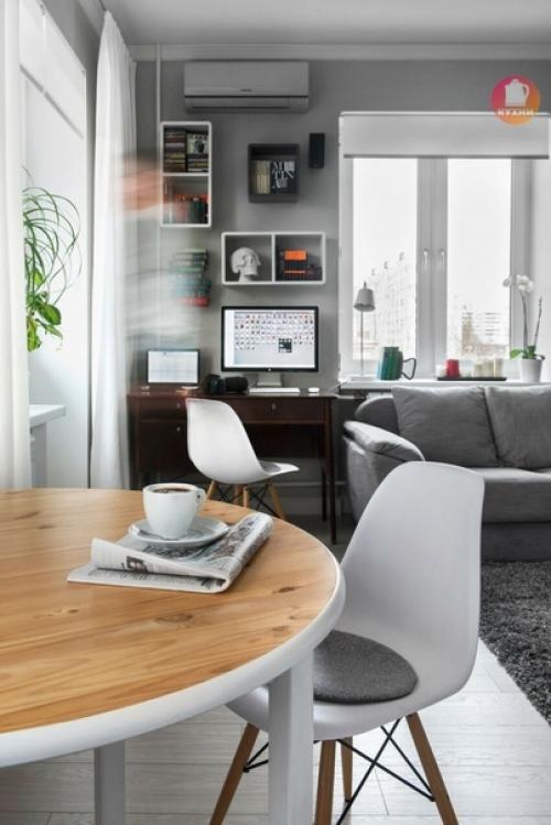 Архитектор Максим Тихонов из студии M2 Project обновил интерьер однокомнатной хрущевки в Москве. 08