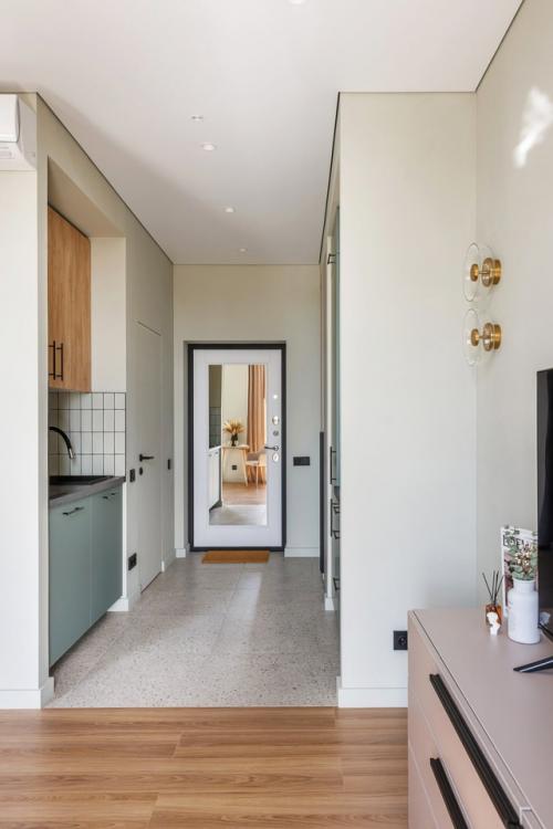 Интерьер компактной квартиры - студии 25 м 2 в Москве. 05