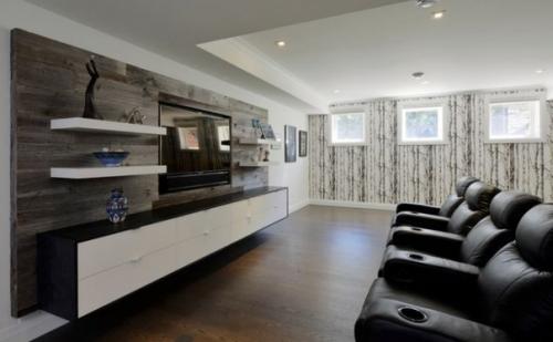 10 примеров использования белых парящих полок в интерьере. 09