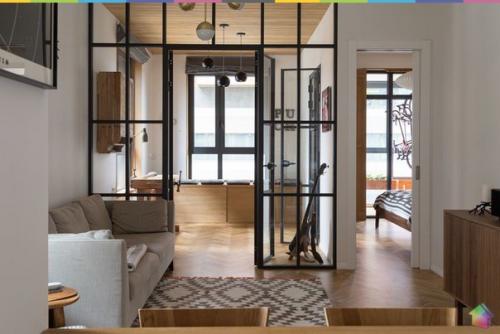 Дерево, стекло и рок: квартира со столярной мастерской на береговом ч. 1. 01