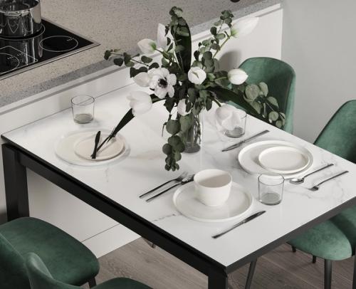 Потрясающий вариант дизайна кухни - гостиной в серых оттенках с добавлением акцентных деталей. 03