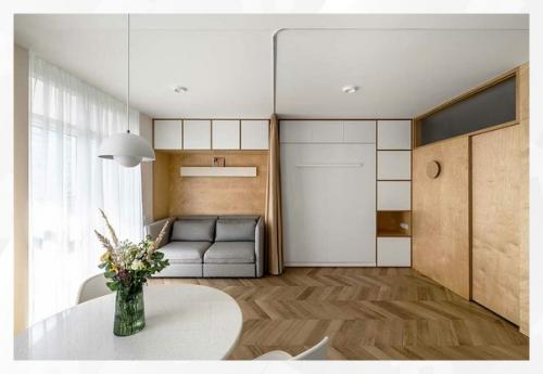 Светлая квартира студия площадью 40 м 2. 06