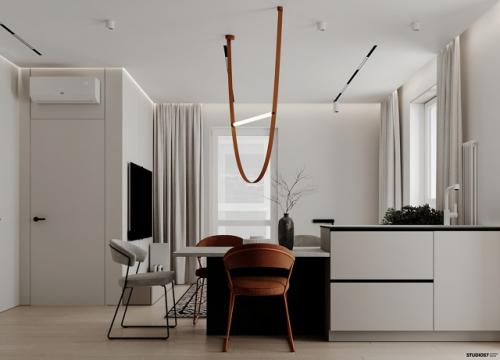 Проект однокомнатной квартиры 42, 2 м 2 (45, 1 м 2 с балконом. 04