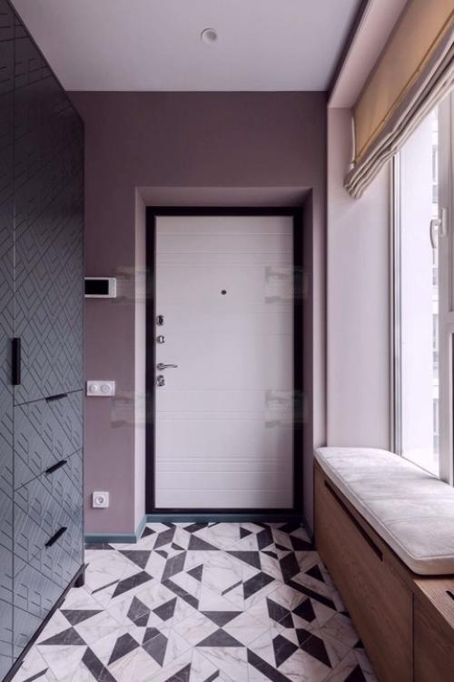 Стильный интерьер двухкомнатной квартиры в светлых тонах. 03