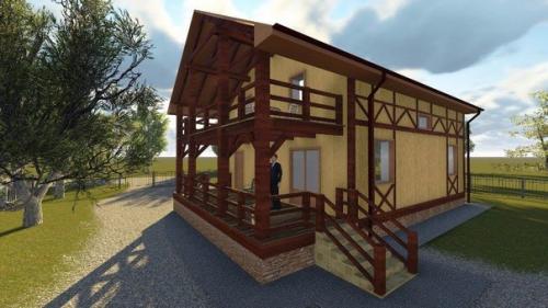 Проект загородного дома из газобетона. 07