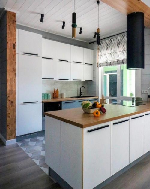 Команда студии Twosides оформила дом из клееного бруса для семьи с детьми. 01