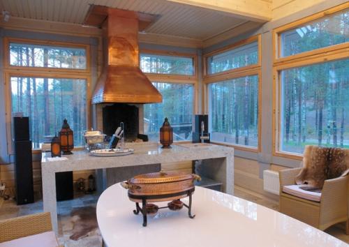 Шикарный загородный дом Palatsi от финской компании Honka. 09