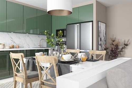 Дизайн - проект кухни - гостиной (35 кв. 02