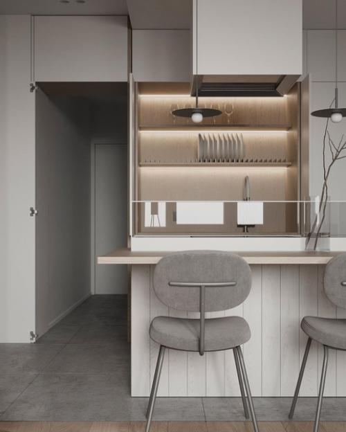 Стильный дизайн - проект квартиры, площадью 70 кв. 05