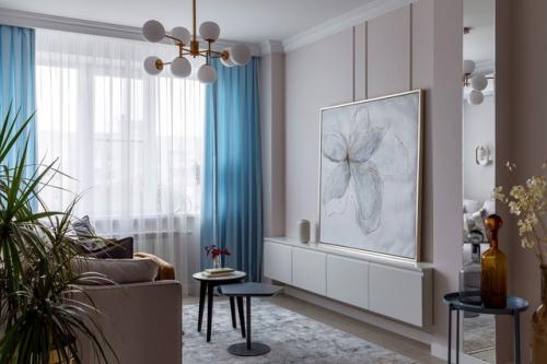 Нежный интерьер двухкомнатной квартиры. 06