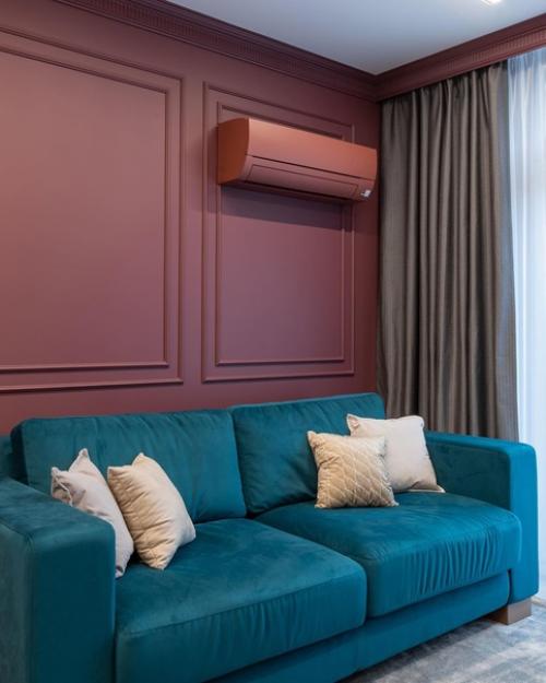 Реализованный интерьер кухни - гостиной. 03