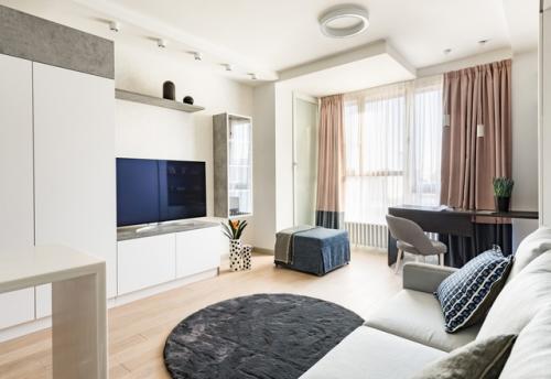 Интерьер квартиры - студии 32 кв. 05