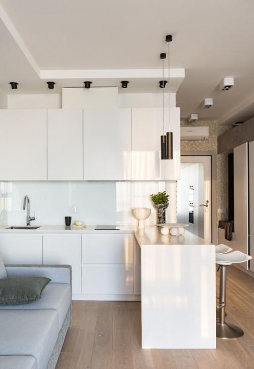 Интерьер квартиры - студии 32 кв. 03