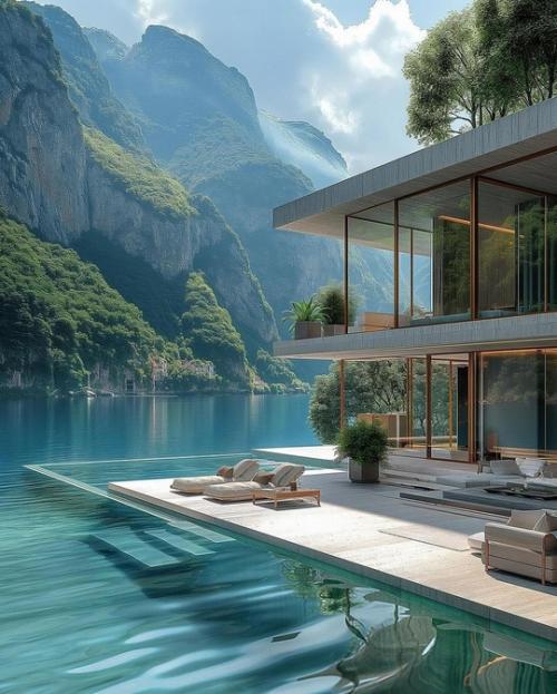 В одном уединённом уголке мира, окружённом густыми лесами и высокими горами, стоял современный особняк, будто сошедший с футуристических чертежей. 02