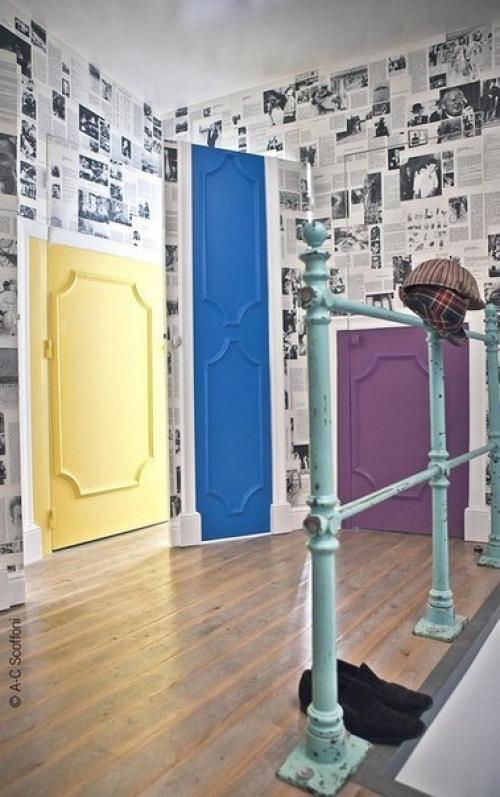 Масса креатива в уникальном лофте в Париже. 08