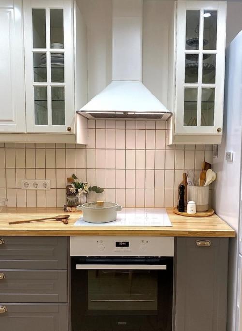 Уютная кухня - гостиная в скандинавском стиле, оформленная без помощи профессионального дизайнера. 02