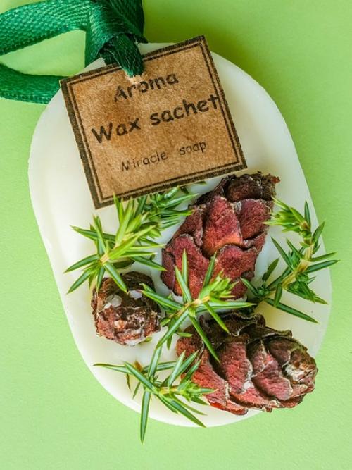 Флорентийское Саше - маленькая ароматическая плитка на основе соевого и пчелиного воска, натуральных ароматизаторов и сухоцветов. 01