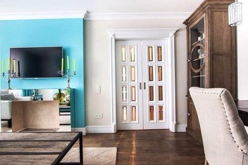 Бирюзовая гостиная: цвет интеллекта. 04