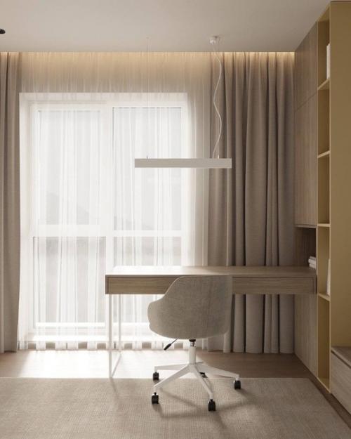 Приятный интерьер детской комнаты, с возможностью ребенку самому раскрасить стену. 02