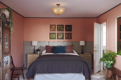 Цветочные мотивы и винтаж в интерьере дома в Калифорнии. 03