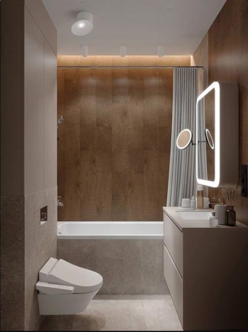 Интерьер трёхкомнатной квартиры в современном стиле с элементами скандинавского дизайна. 08