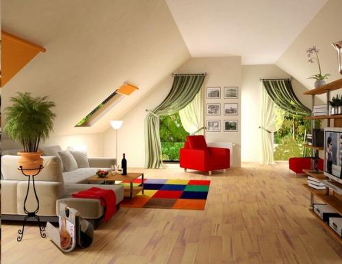 Что можно сделать с мансардой, если приложить фантазию. 02