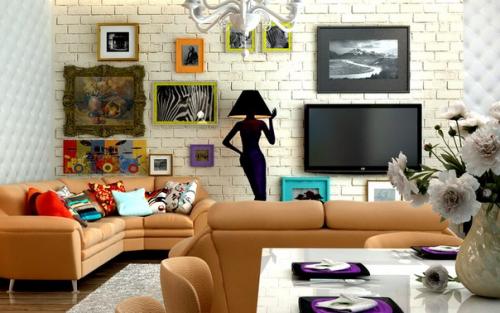 Эклектика в интерьере - это смешение стилей. 08