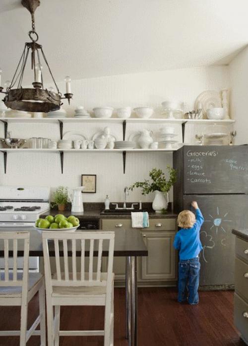 Креативная грифельная стена для рисования мелом. 02