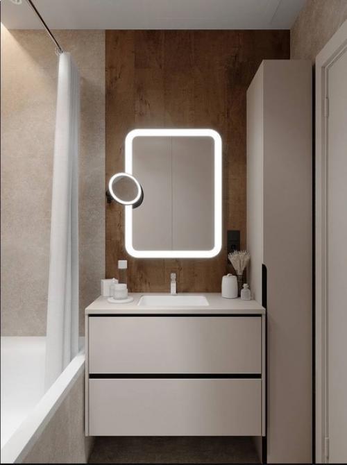 Интерьер трёхкомнатной квартиры в современном стиле с элементами скандинавского дизайна. 09