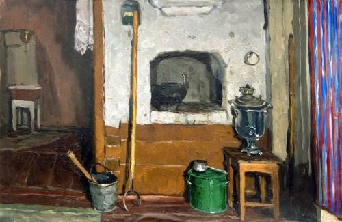 Cельский интерьер времен Ссср в картинах художников. 03