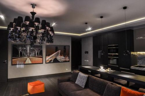 Дизайн квартиры в серых тонах. 02