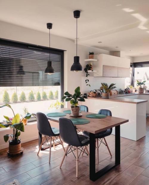 Очень хороший пример скандинавского интерьере в загородном доме. 01