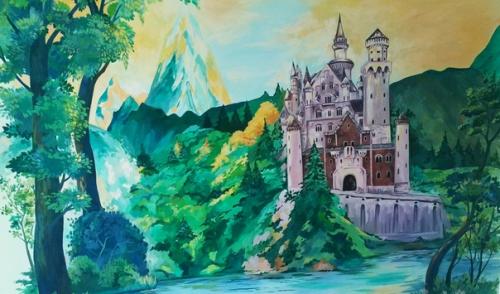 Здравствуйте, соседи!  Я профессиональный художник и занимаюсь росписью стен. 04