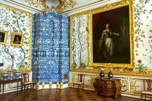 Тепло в интерьерах екатерининского дворца в царском селе. 04