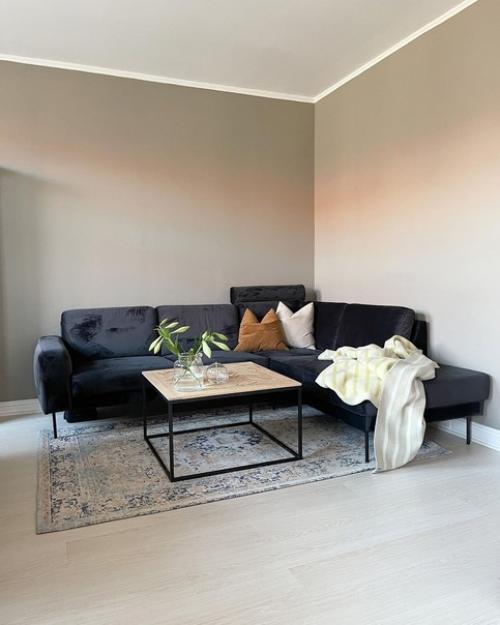 Интерьер мужской квартиры, в которой хозяин пытается создать домашний уют. 01