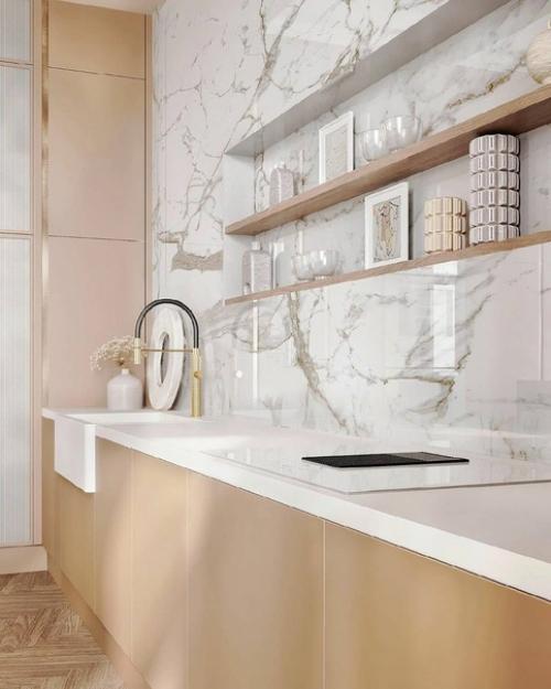 Мы представляем вам потрясающий проект гостиной в современно - классическом стиле от дизайн студии Marso. 04