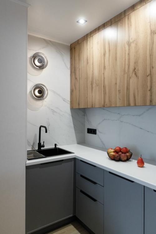 Интерьер студии 27 м 2 в ЖК город Daily в Москве. 09