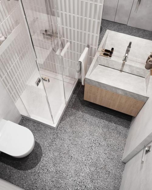 Ванная комната площадью 4 кв. 04