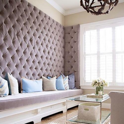 Стёганные обои.  Хотите добавить уюта и Изюминки в интерьер, но выравнивать стены муторно и дорого …. 02