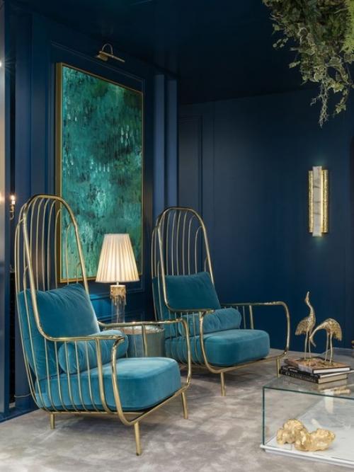 Интерьер в цвете Navy. 07