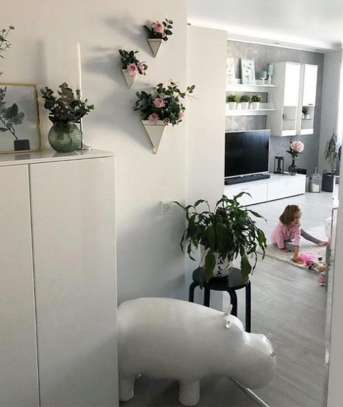 Стильный интерьер квартиры в сером цвете. 04