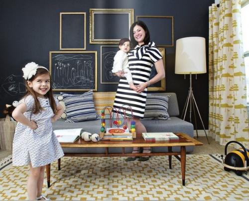 Креативная грифельная стена для рисования мелом. 09