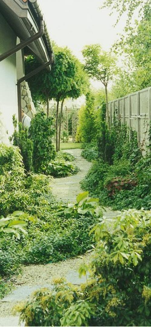 == Пять Идей оформления ландшафта на узком участке ==. 05