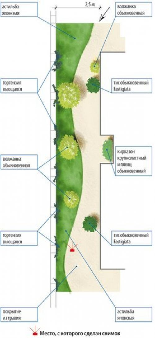 == Пять Идей оформления ландшафта на узком участке ==. 07