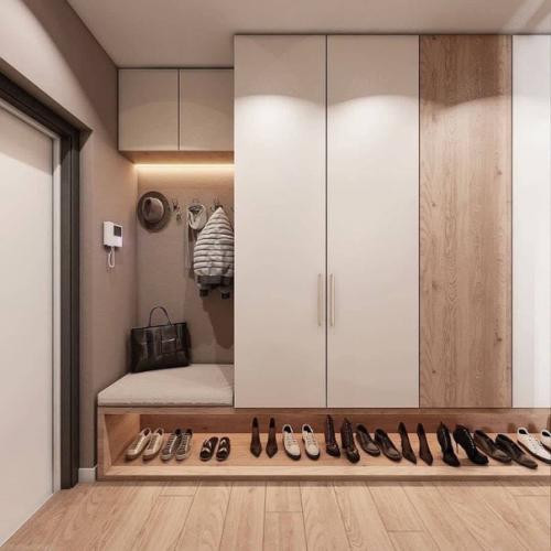 Проект трёшки со спокойным и гармоничным дизайном. 06