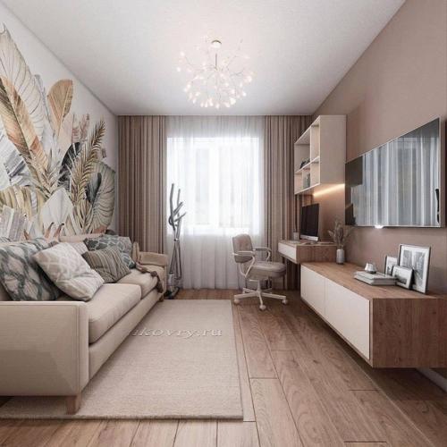 Проект трёшки со спокойным и гармоничным дизайном. 02