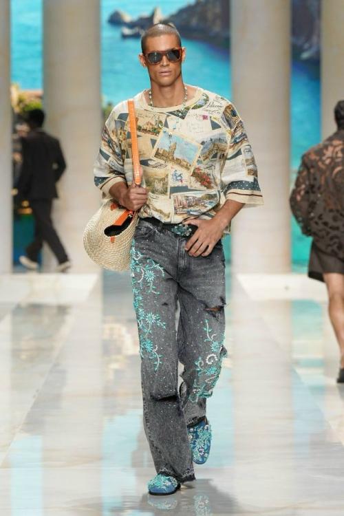 Джинсы Dolce & Gabbana весна - лето 2027: праздничный мы деним (листайте). 02