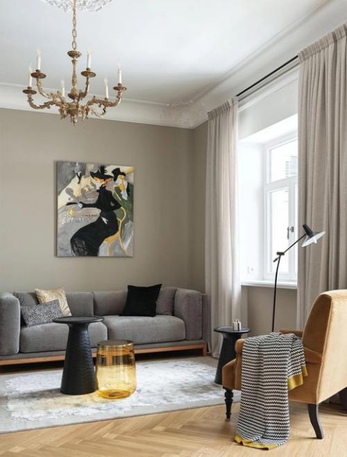 Реализованный интерьер квартиры, площадью 81 кв. 01