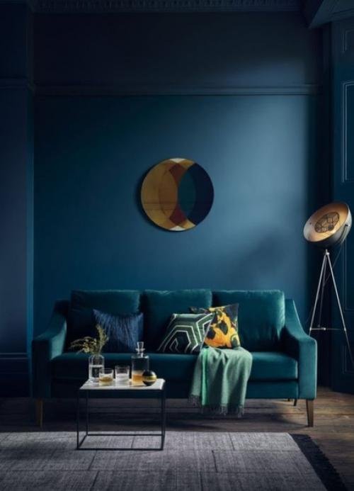 Интерьер в цвете Navy.
