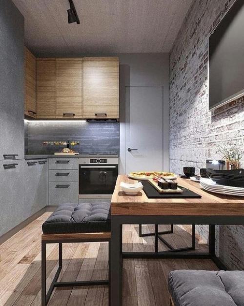 Потрясающий вариант кухни. 01